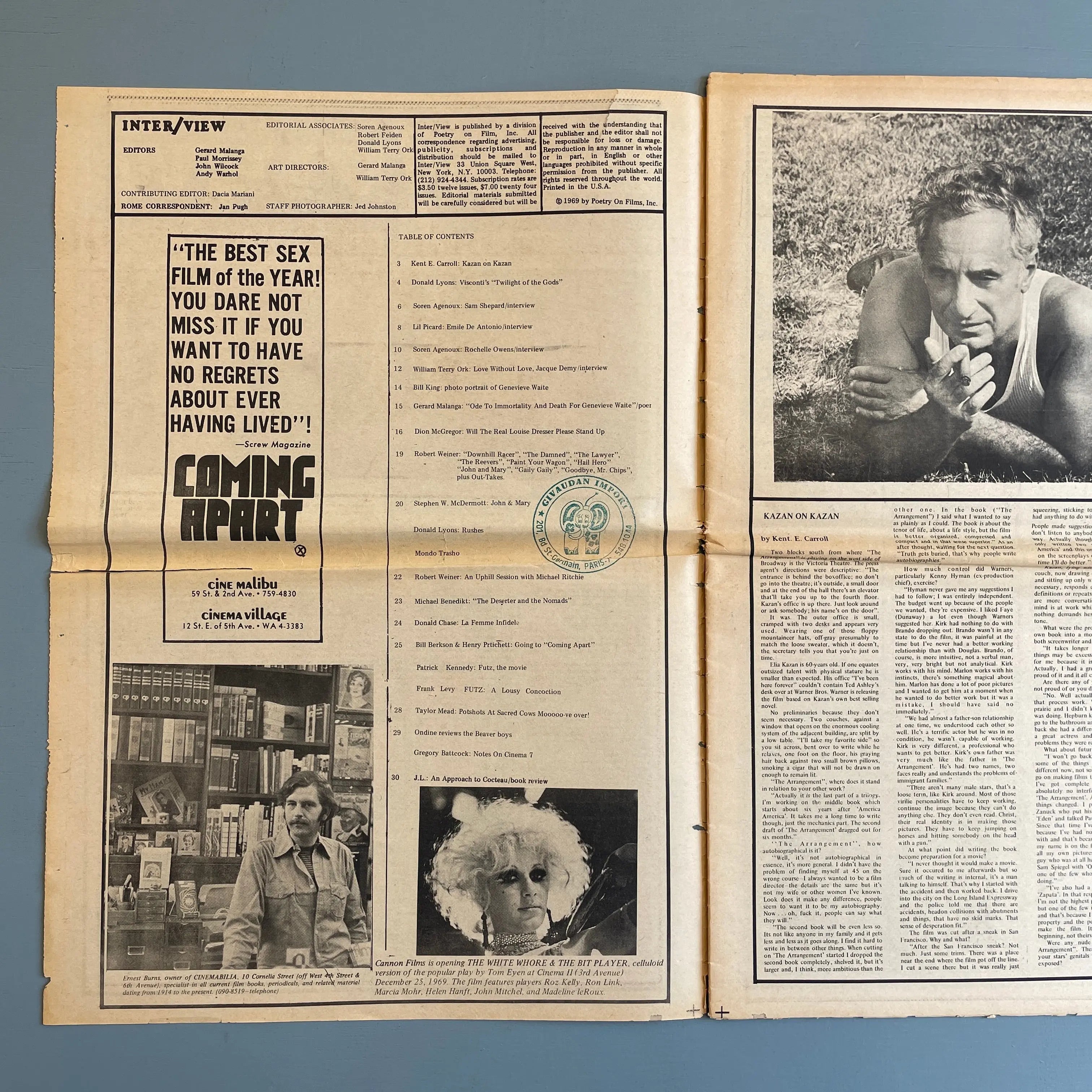 Andy Warhol - Interview Magazine Vol1 No3 - Poetry on Films