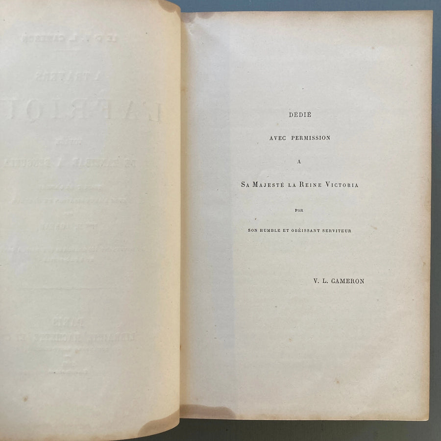 Ct V.L. Cameron - A travers l'Afrique - Hachette 1881 Saint-Martin Bookshop