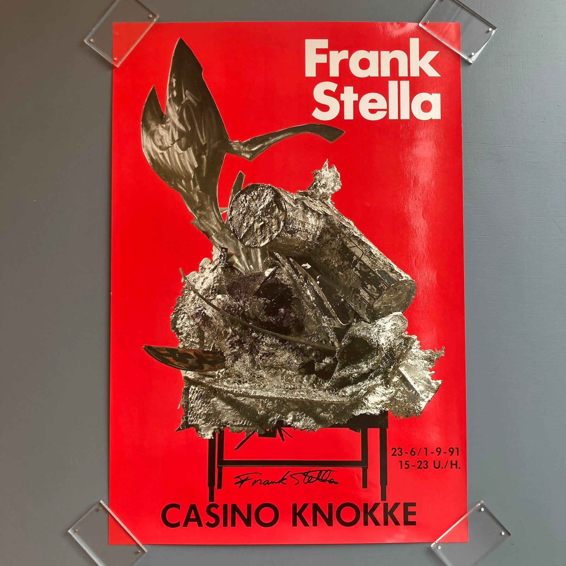 Frank Stella (signed) poster - Casino Knokke 1991 - Saint-Martin