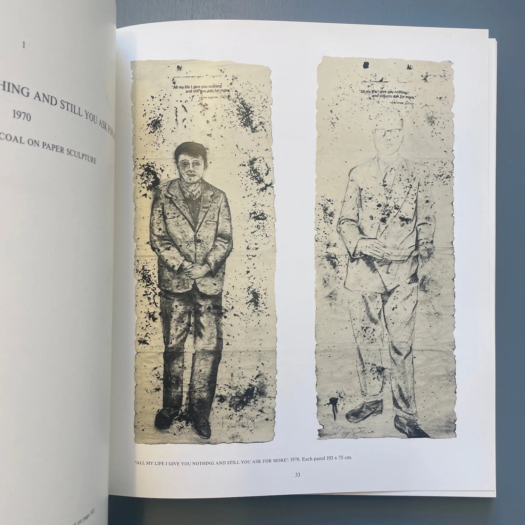 Gilbert & George - The charcoal on paper sculptures - Saint-Martin