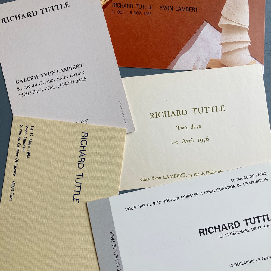 Richard Tuttle - Ephemera - 1970/1980's - Saint-Martin Bookshop