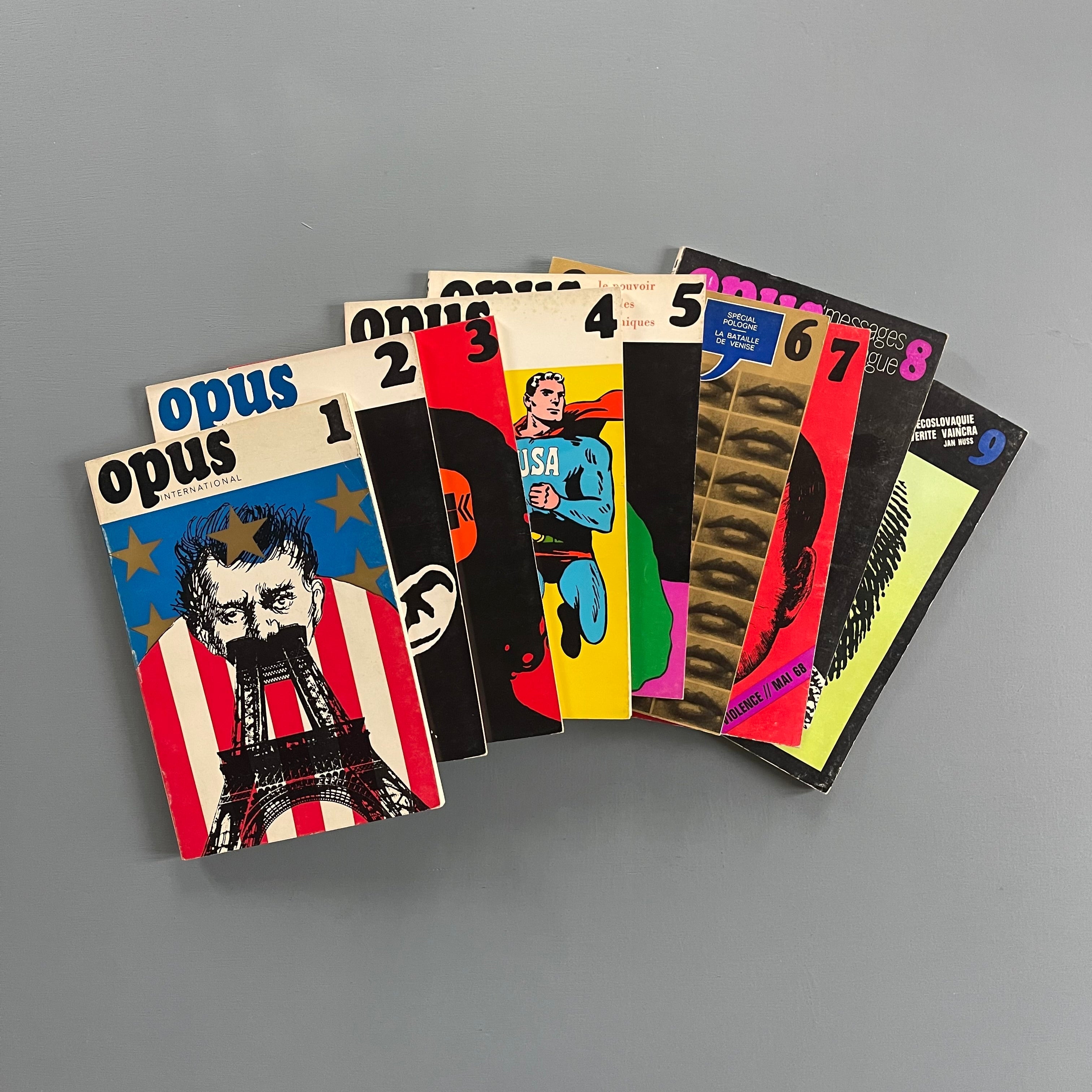 Opus International 1 to 9 - 1967-1968 - Saint-Martin Bookshop