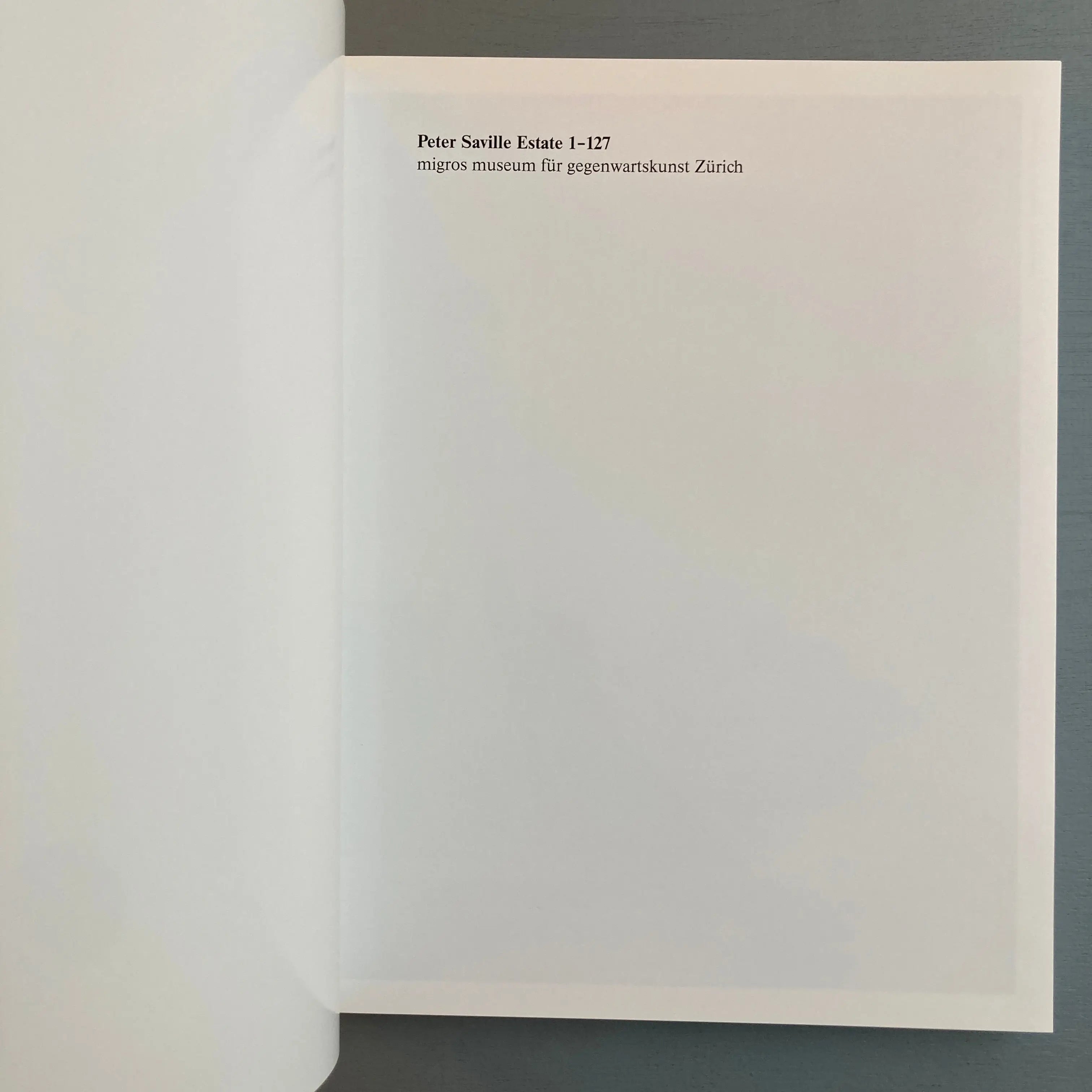 Peter Saville - Estate 1-127 - JRP 2007 - Saint-Martin Bookshop