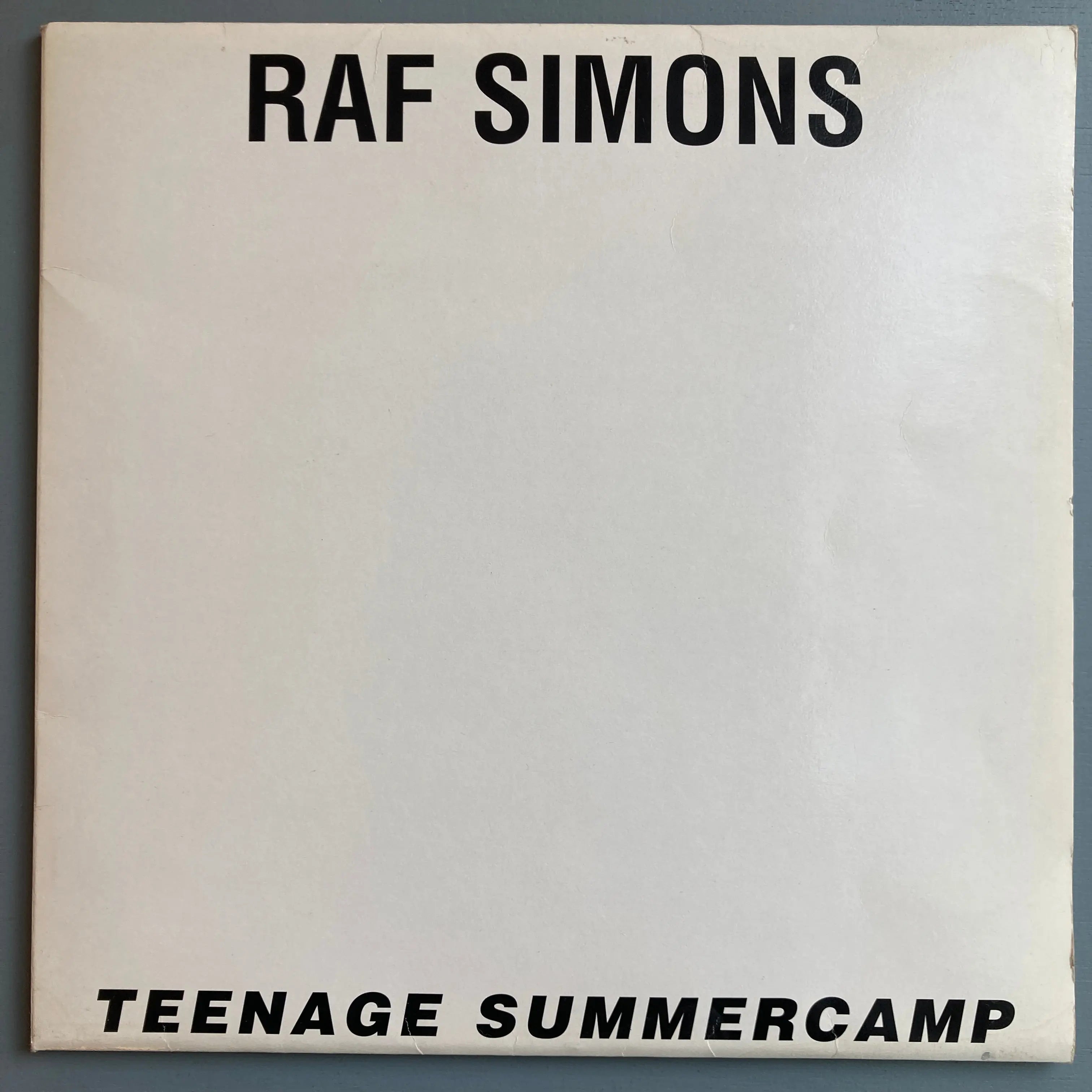 Raf Simons - Teenage Summercamp S/S 1996 - Saint-Martin Bookshop