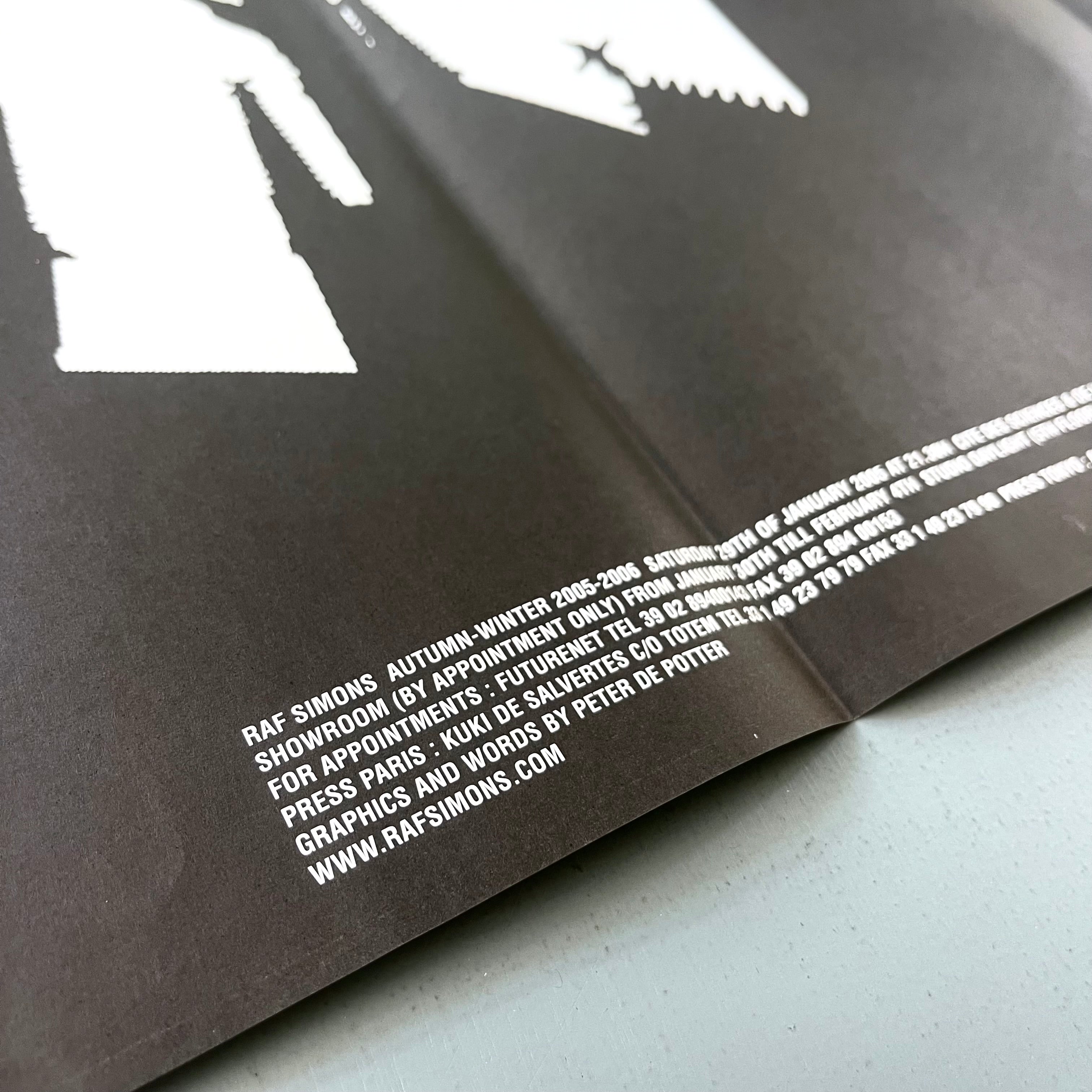 Raf Simons - All shadows & Deliverance poster - Autumn