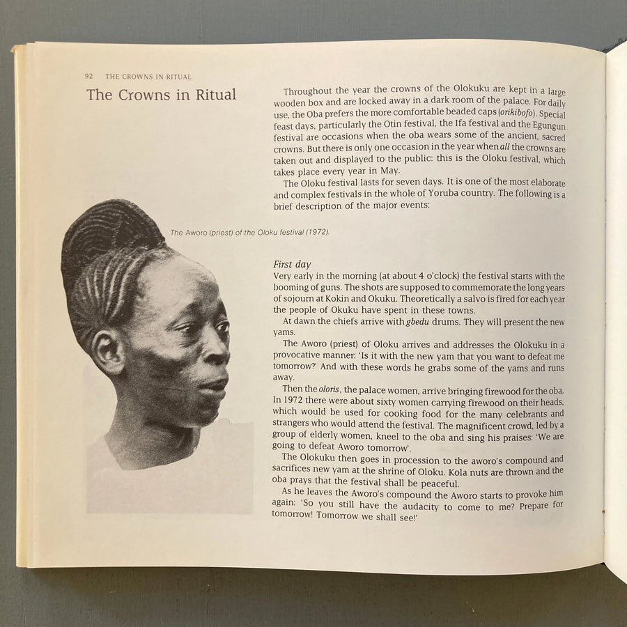 Ulli Beier - Yoruba beaded crowns - Ethnographica Ltd. 1982 Saint-Martin Bookshop