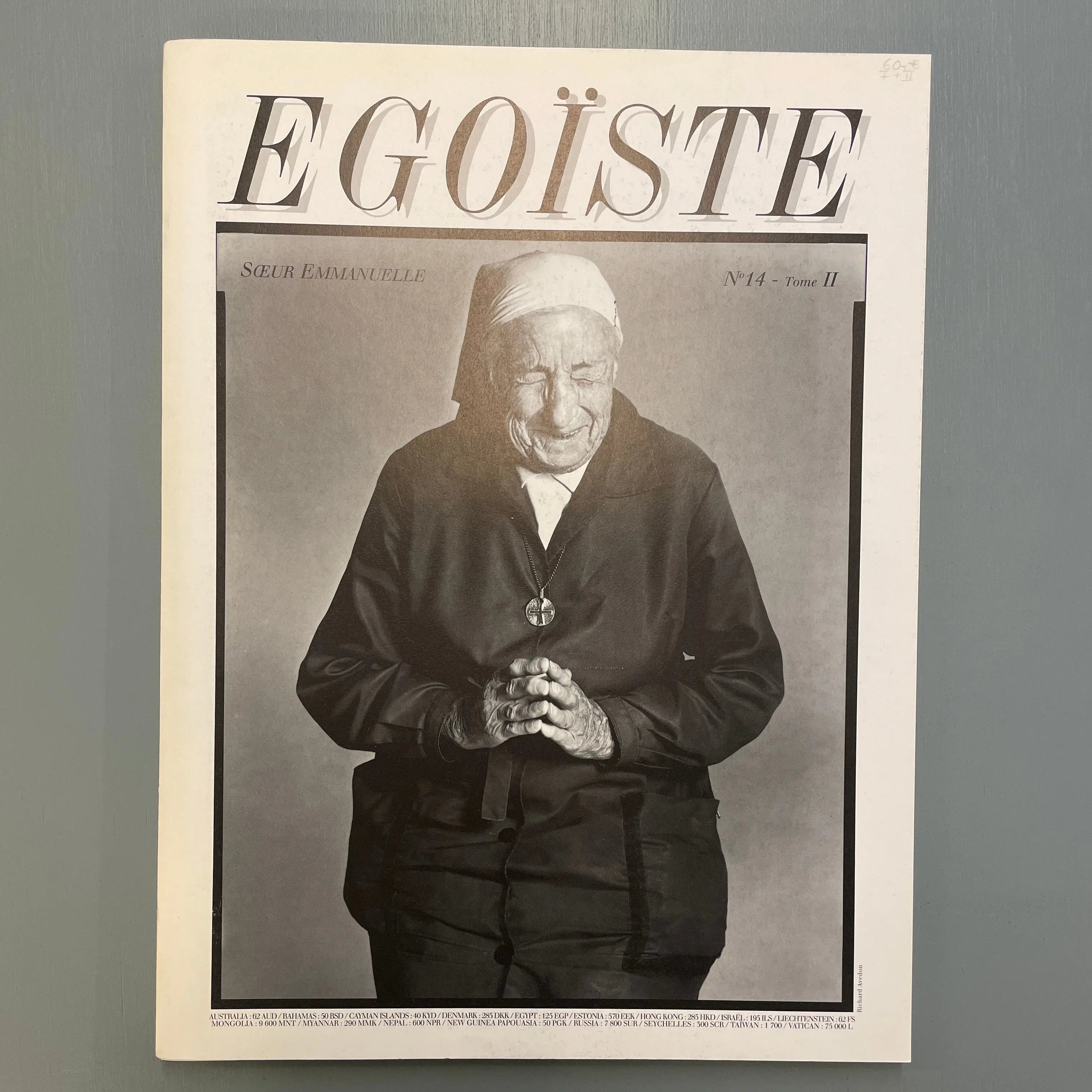 Egoïste No 14 Tome I & II - Editions Cassini 2000 - Saint-Martin Bookshop
