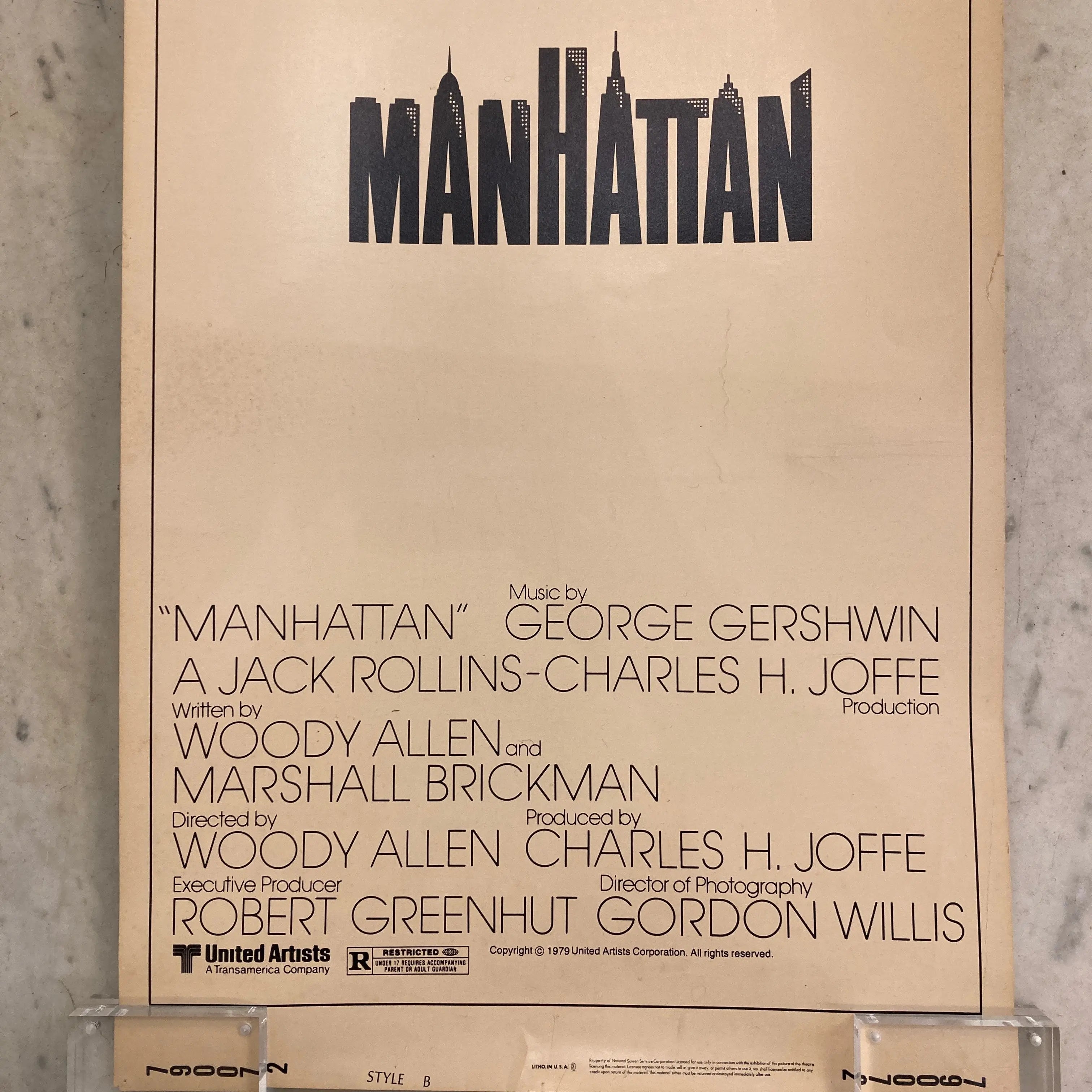 Woody Allen Manhattan Poster 1979 Saint Martin Bookshop woody-allen-manhattan-poster-1979-saint-martin-bookshop