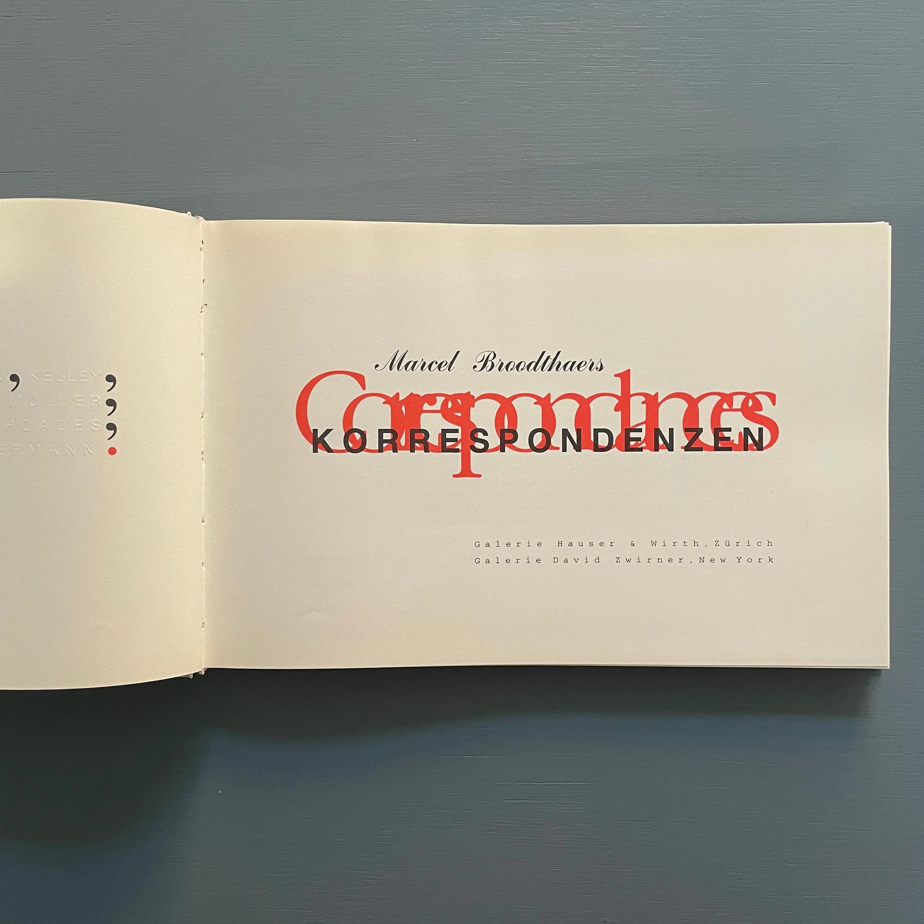 休日限定 Marcel Saint - Correspondances/Korrespondenzen - Broodthaers アート・デザイン・音楽