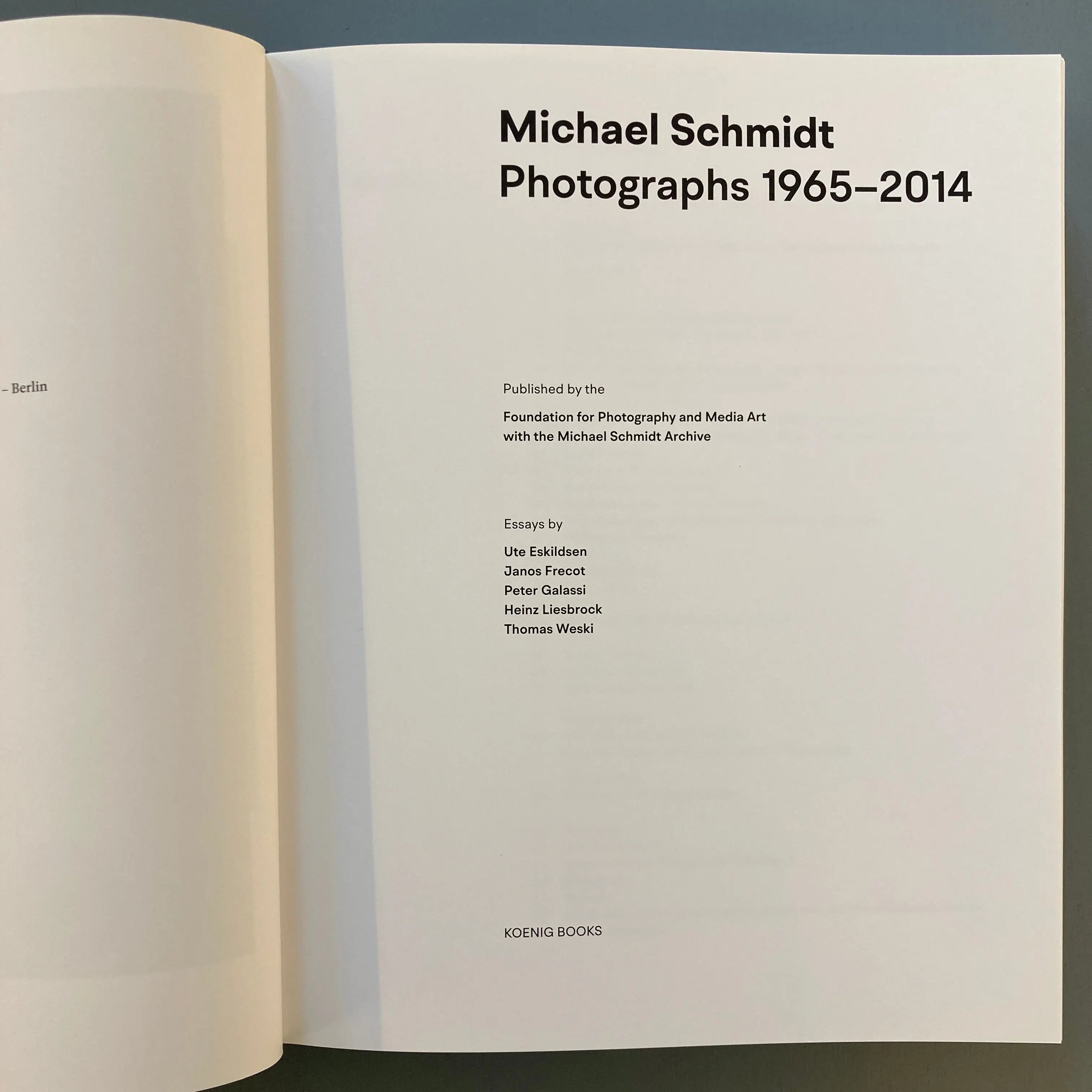 Michael Schmidt Photographs 19652014 König Books 2020 Saint
