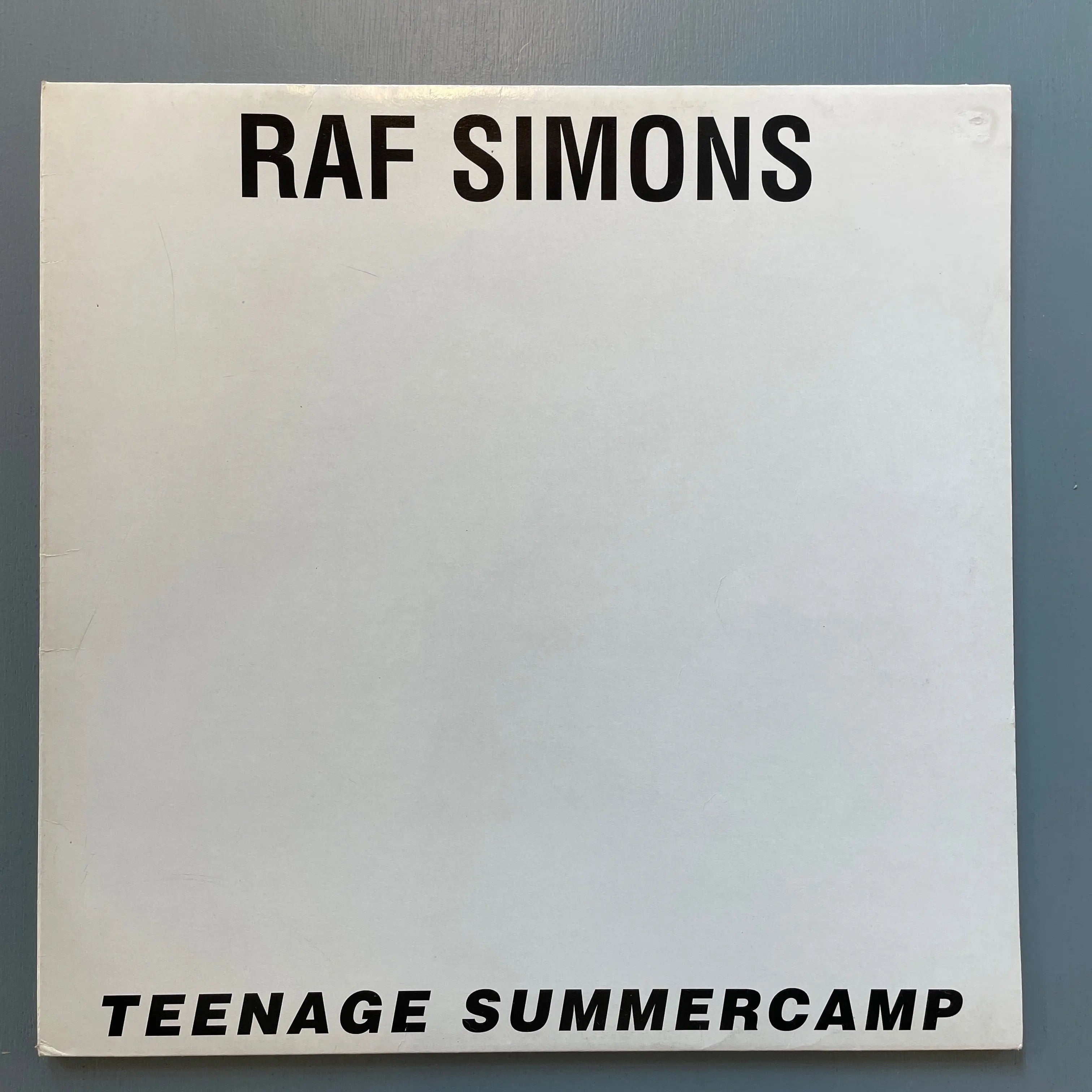 Raf Simons - Teenage Summer Camp S/S 1996 – Saint-Martin Bookshop