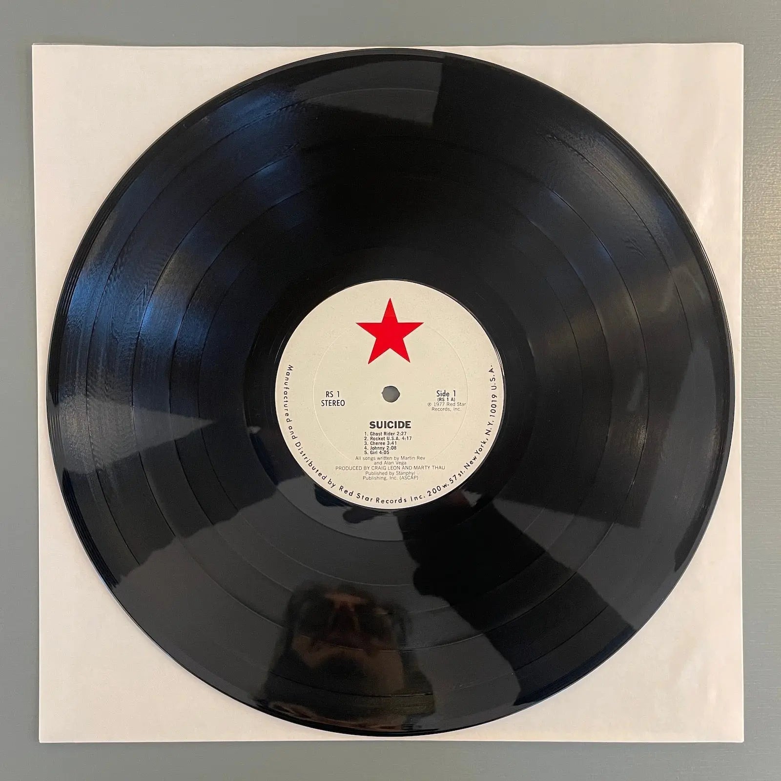 SUICIDE MAN（RED Ver.） Suicide - S/T 1977 Red Star RED 800 RE Jacket NM- Vinyl NM