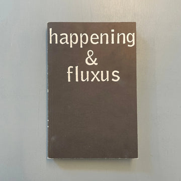 happening & fluxus - Kölnischer Kunstverein 1970 Saint-Martin Bookshop