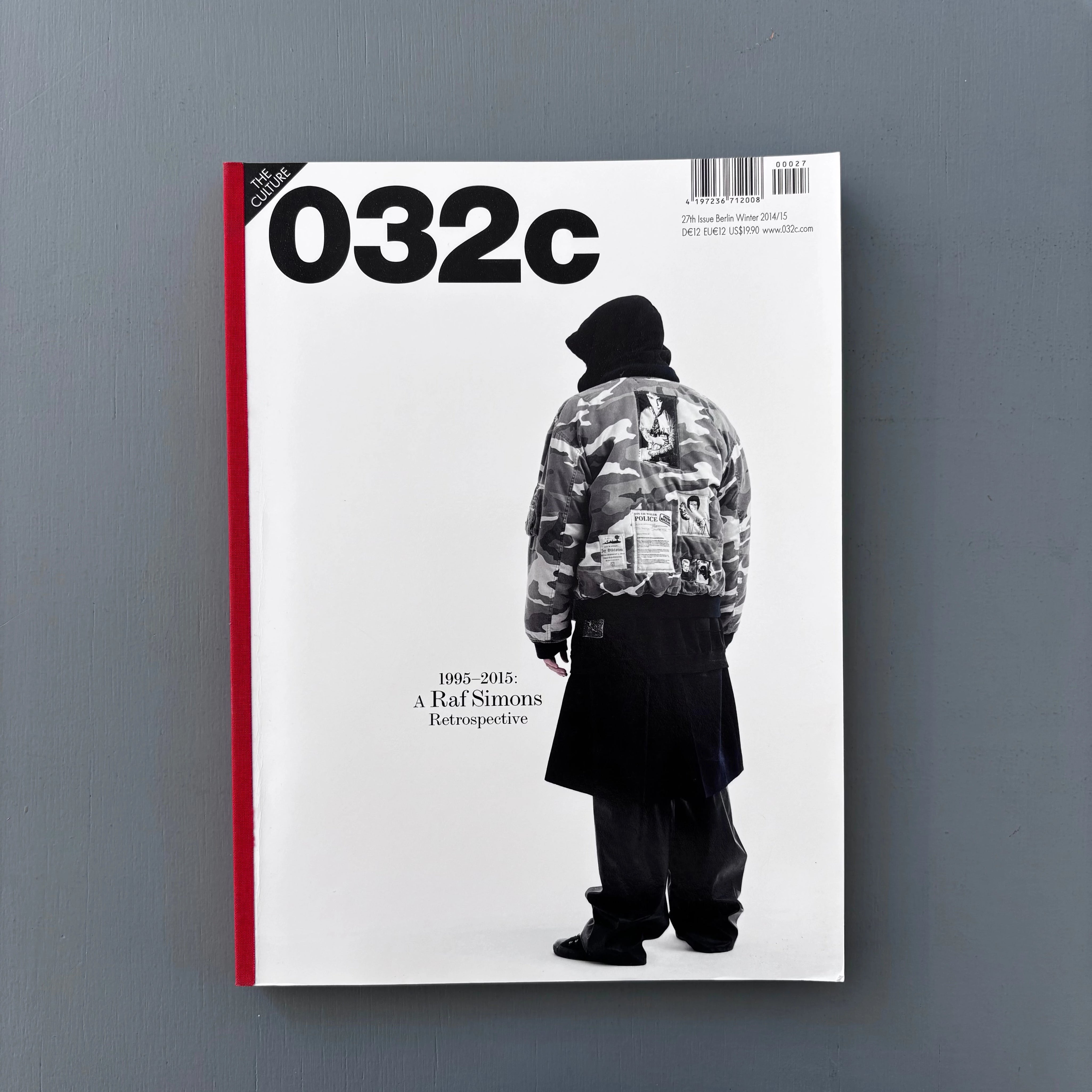 【非売品】<5/11まで>ラフシモンズ 032c タイアップ 2015 ポスター 032c-27th-Issue-Raf-Simons-