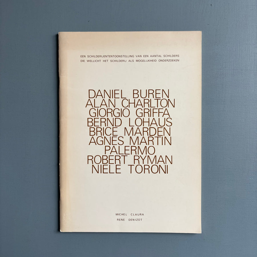Een schilderijententoonstelling van een aantal schilders die wellicht het schilderij als mogelijkheid onderzoeken - ICC 1974 - Saint-Martin Bookshop
