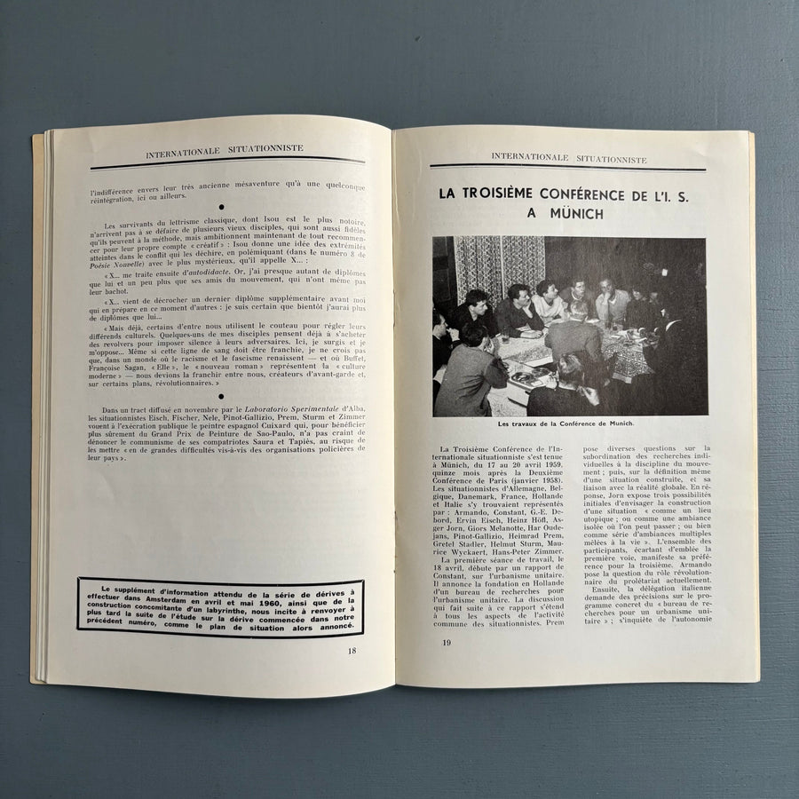 Guy Debord - Internationale situationniste 3 - InSi 1959 - Saint-Martin Bookshop