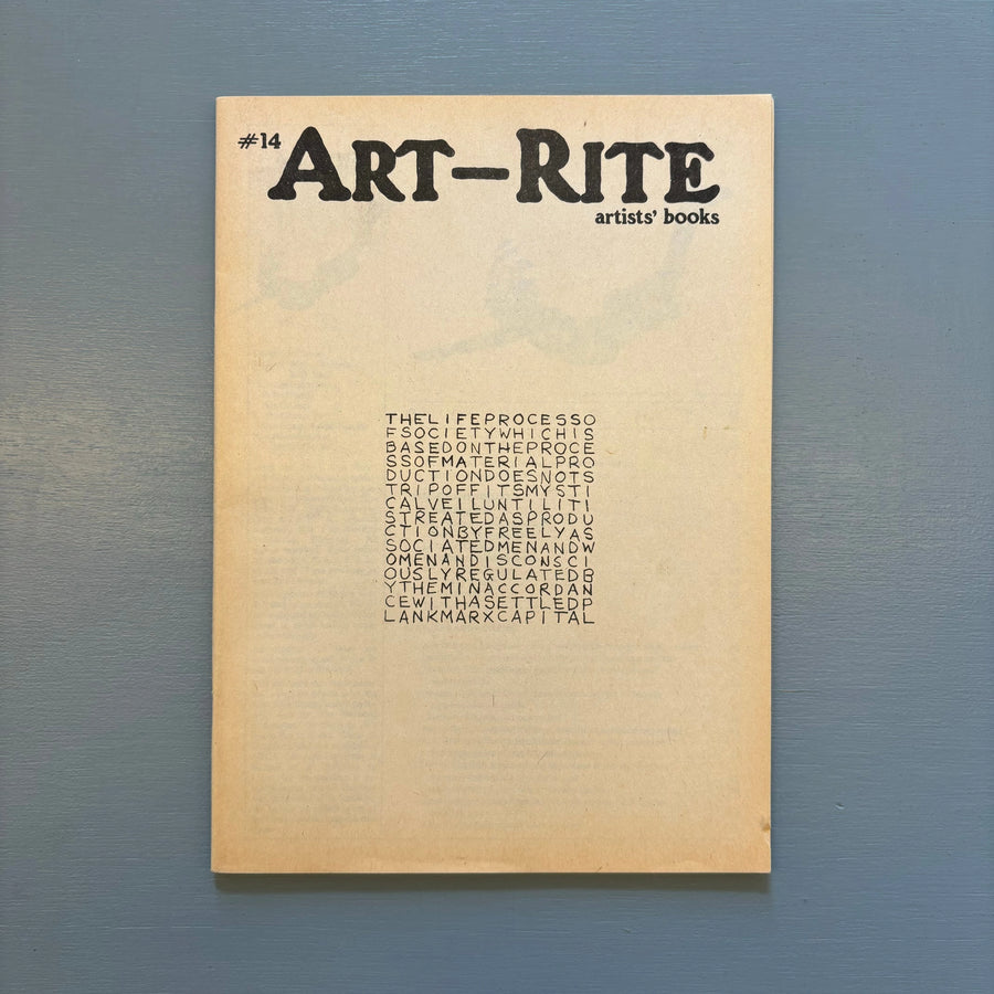 Art-Rite Issue No. 14 - Winter 1976/1977 - Saint-Martin Bookshop