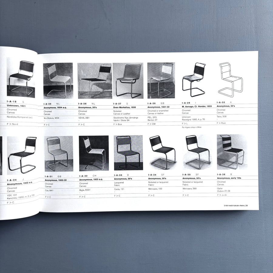 2100 metal tubular chairs - a typology by Otakar Máčel - Van Hezik 2006