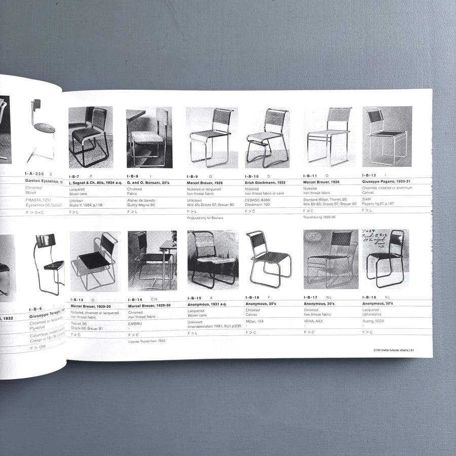 2100 metal tubular chairs - a typology by Otakar Máčel - Van Hezik 2006