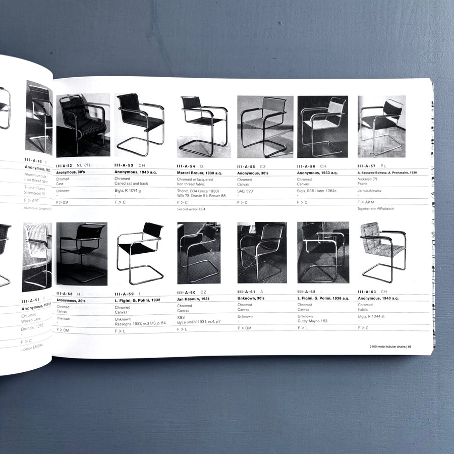 2100 metal tubular chairs - a typology by Otakar Máčel - Van Hezik 2006
