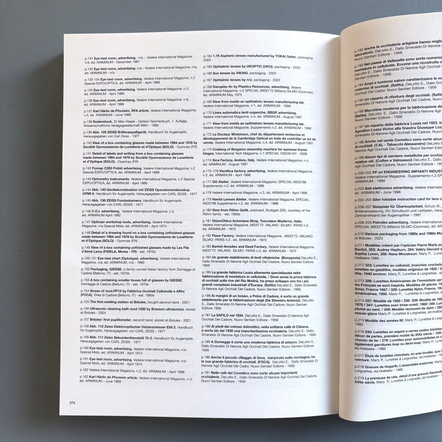 3000 days of archives related to the optics and glasses frame industry - Bidules 2025 - Saint-Martin Bookshop