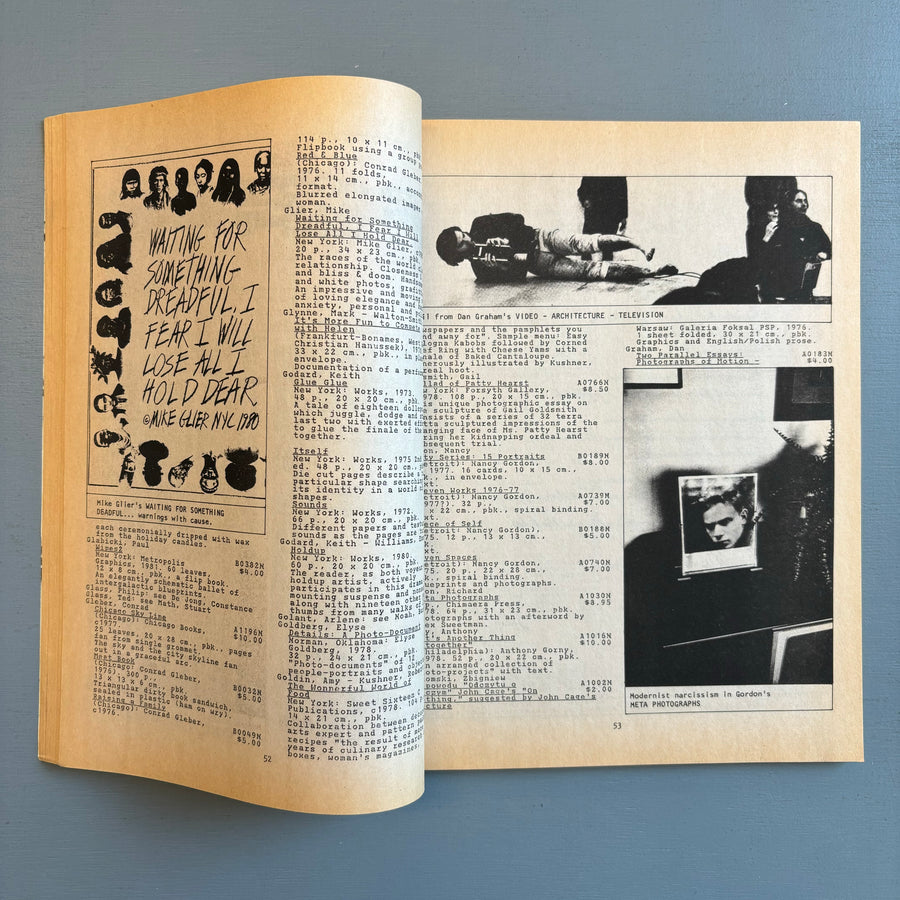 Printed Matter - Catalog 1981 - Saint-Martin Bookshop