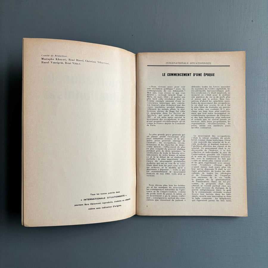 Guy Debord - Internationale situationniste 12 - InSi 1969 - Saint-Martin Bookshop