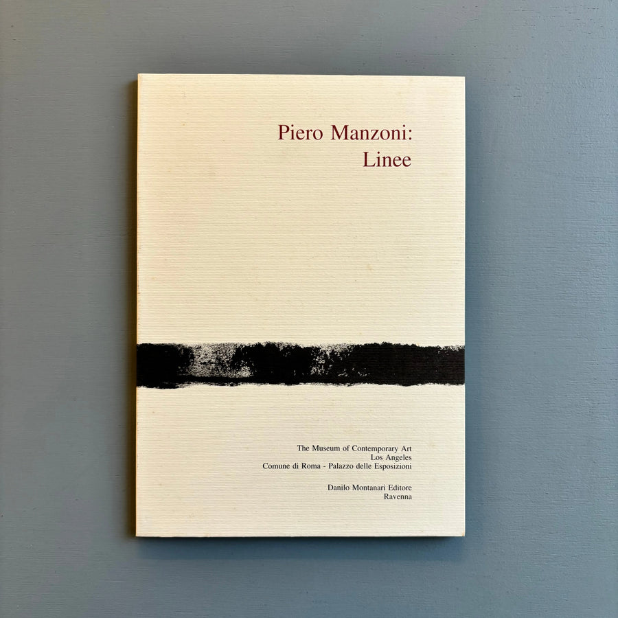 Piero Manzoni - Linee - Danilo Montanari 1995 - Saint-Martin Bookshop