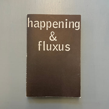 Happening & fluxus - Kölnischer Kunstverein 1970 - Saint-Martin Bookshop