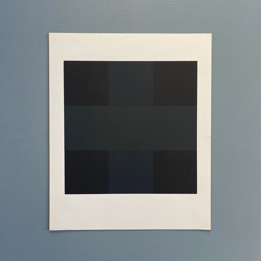 Ad Reinhardt with silk screen print - Staedtische Kunsthalle Dusseldorf 1972