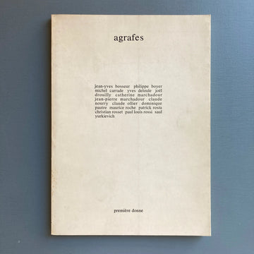 Agrafes - première donne 1980