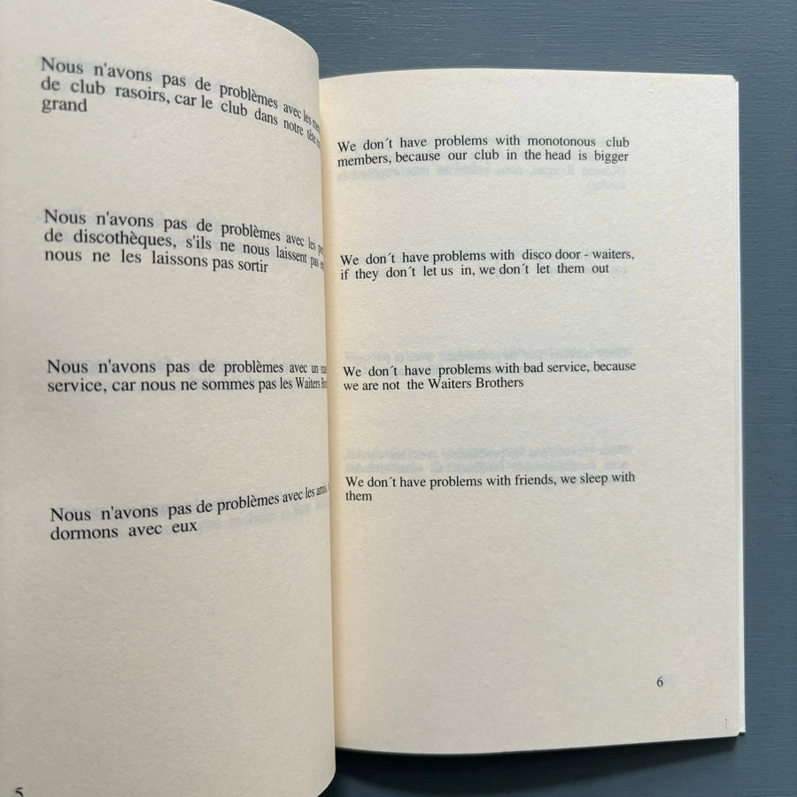 Albert Oehlen & Martin Kippenberger - No problem . no problème - Edition Patricia Schwartz/Galerie Kubinski 1986 - Saint-Martin Bookshop
