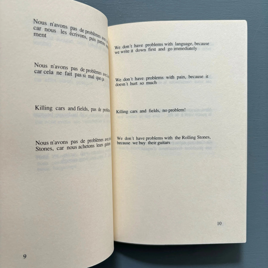 Albert Oehlen & Martin Kippenberger - No problem . no problème - Edition Patricia Schwartz/Galerie Kubinski 1986 - Saint-Martin Bookshop