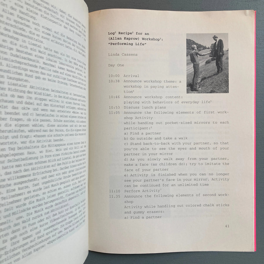 Allan Kaprow - Kunsthalle Palazzo 1996