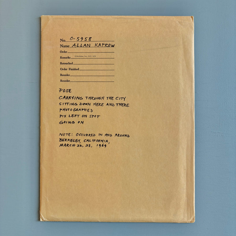 Allan Kaprow - Pose - Multiples Inc. 1970 - Saint-Martin Bookshop