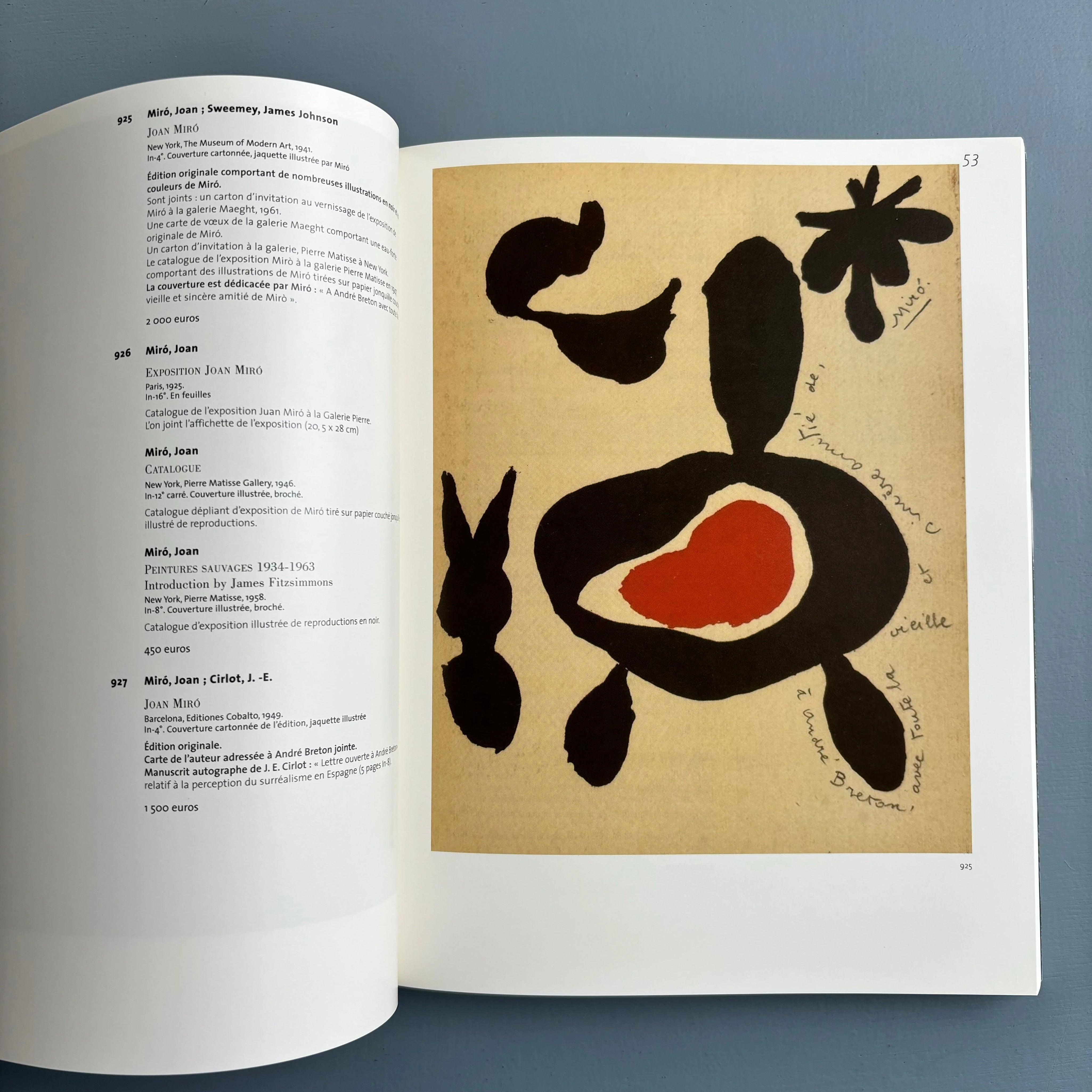 André Breton 42, rue Fontaine (8 volumes) - Camels Cohen 2003