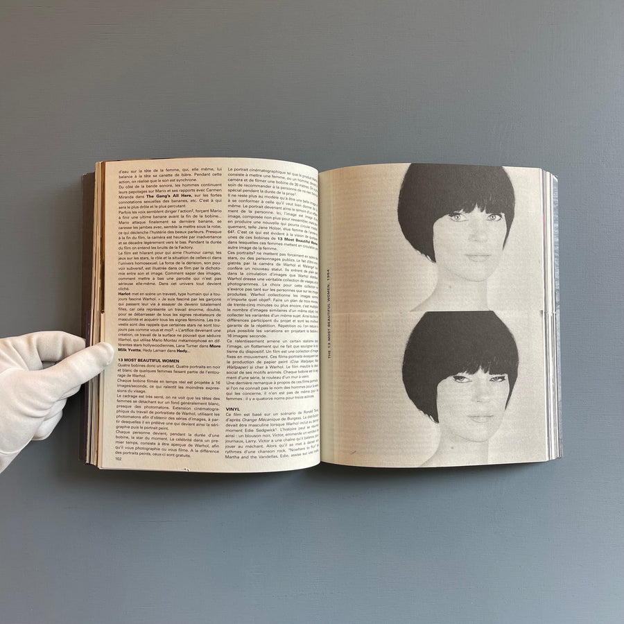 Andy Warhol - Cinema - Editions Carré 1990 - Saint-Martin Bookshop