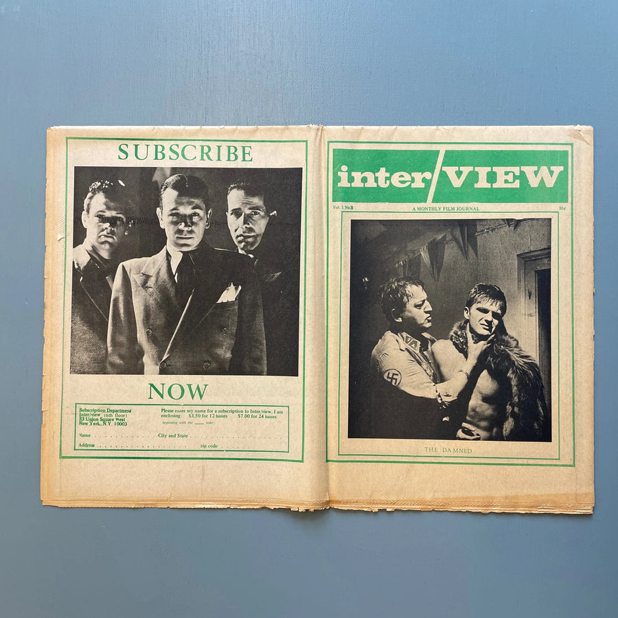 Andy Warhol - Interview Magazine Vol1 No3 - Poetry on Films, Inc 1969 - Saint-Martin Bookshop