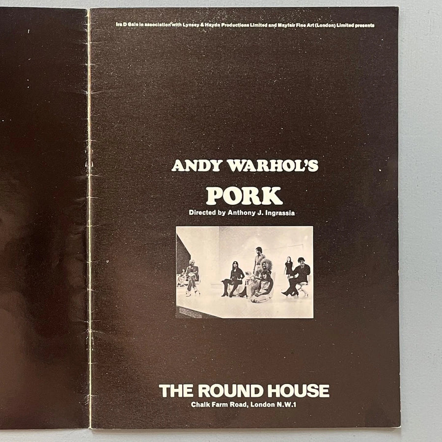 Andy Warhol's Pork (aka Pork) original program - The Round House London 1971