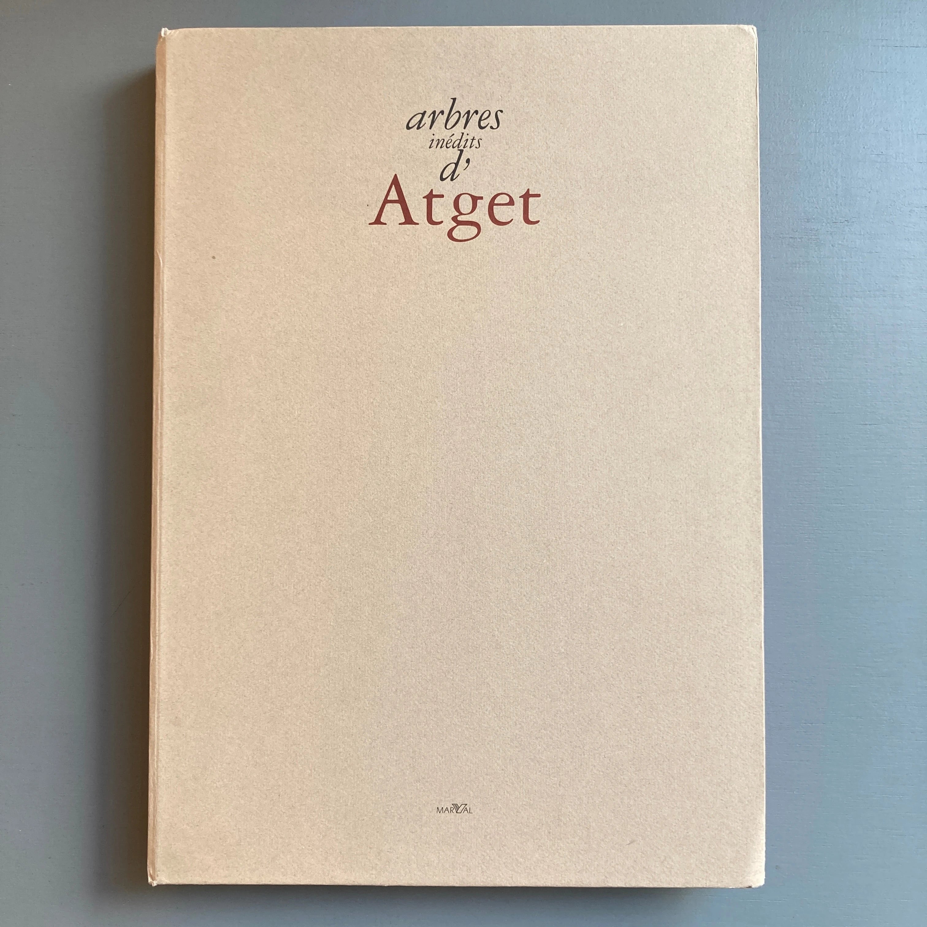 arbres majeurs d'Atget 大判アートブック Arbres inédits d'Atget - Marval 2003 - Saint-Martin Bookshop