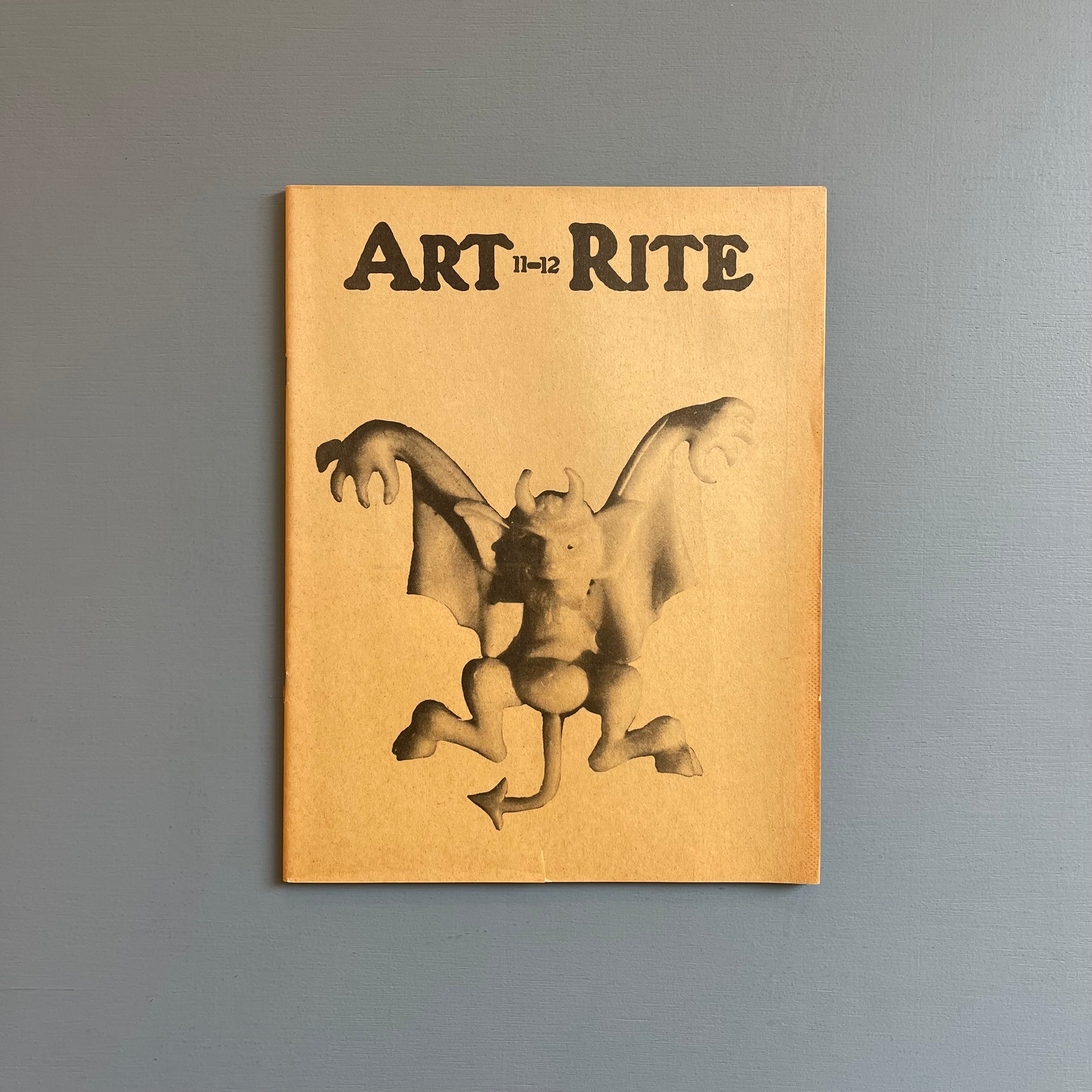 Art-Rite Issue No. 11-12 - Art-Rite Publishing Winter/Spring 1975/1976 ...