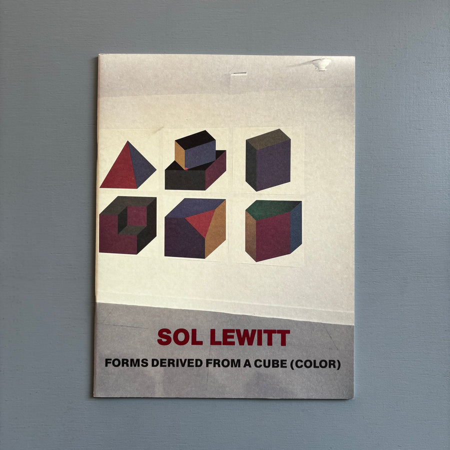 Sol LeWitt - Forms Derived from a Cube (Color) - Edition Achenbach 1991 - Saint-Martin Bookshop