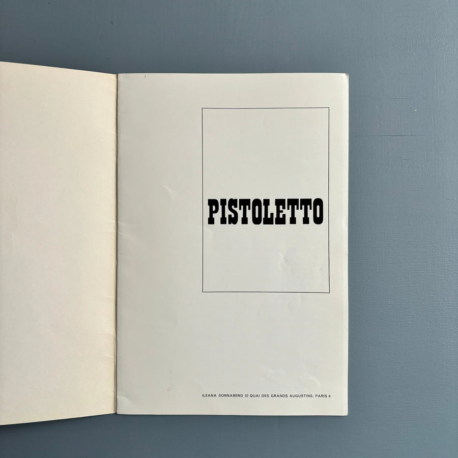 Michelangelo Pistoletto - Ileana Sonnabend 1964 - Saint-Martin Bookshop