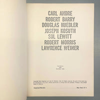 Seth Siegelaub & John W. Wendler - The Xerox Book - First edition 1969