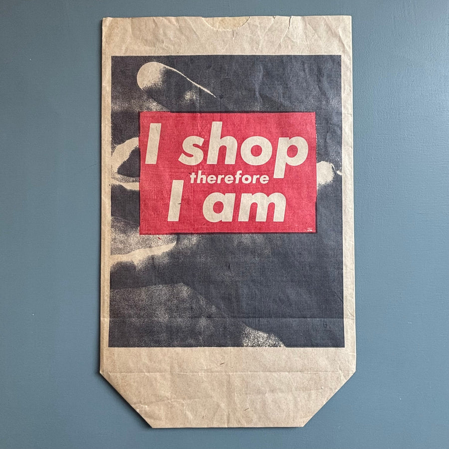 Barbara Kruger - I shop therefore I am (paper bag) - Kölnischer Kunstverein 1990 - Saint-Martin Bookshop