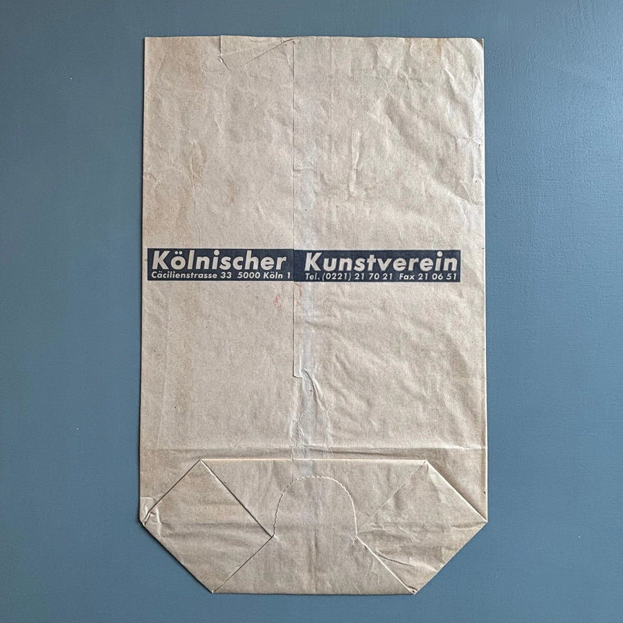 Barbara Kruger - I shop therefore I am (paper bag) - Kölnischer Kunstverein 1990 - Saint-Martin Bookshop