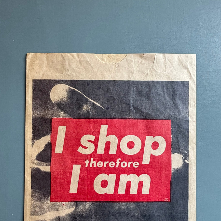Barbara Kruger - I shop therefore I am (paper bag) - Kölnischer Kunstverein 1990 - Saint-Martin Bookshop