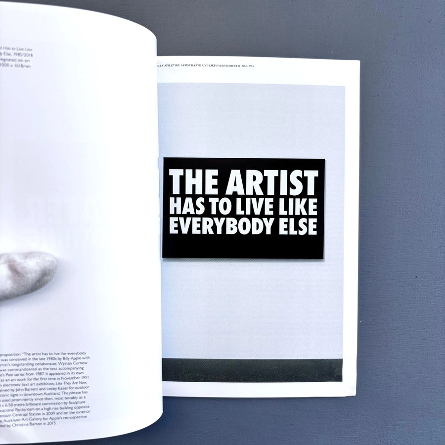 Billy Apple - The Artist Has to Live Like Everybody Else 1961-2018 - The Mayor Gallery 2018