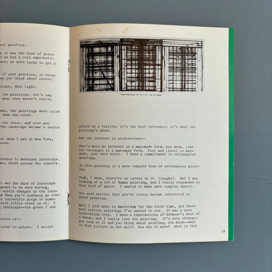 Brice Marden - View Vol. III No. 2 June 1980 - Saint-Martin Bookshop