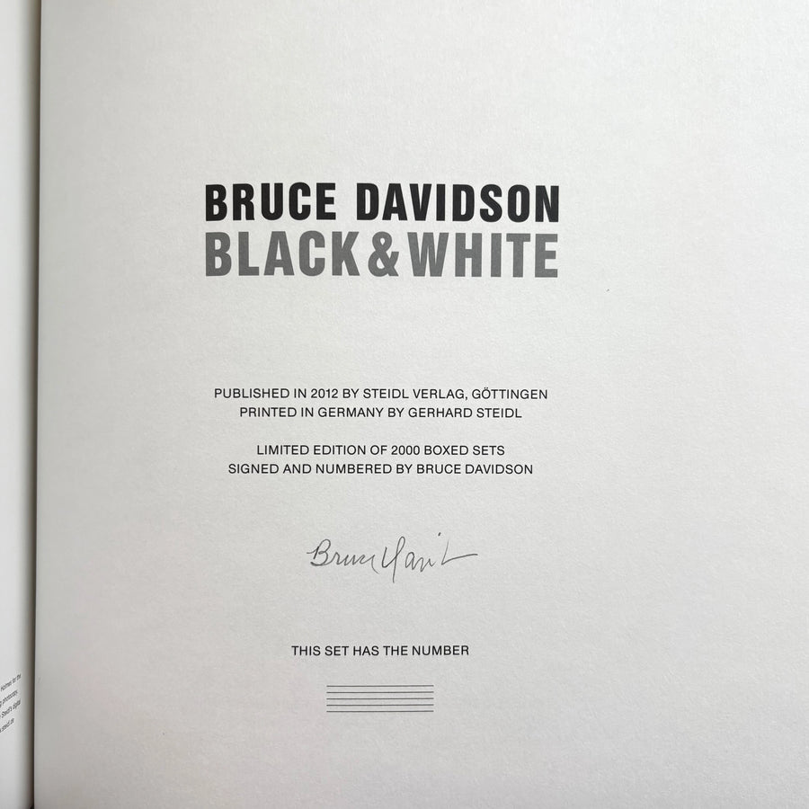 Bruce Davidson - Black & White - Steidl 1992 - Saint-Martin Bookshop